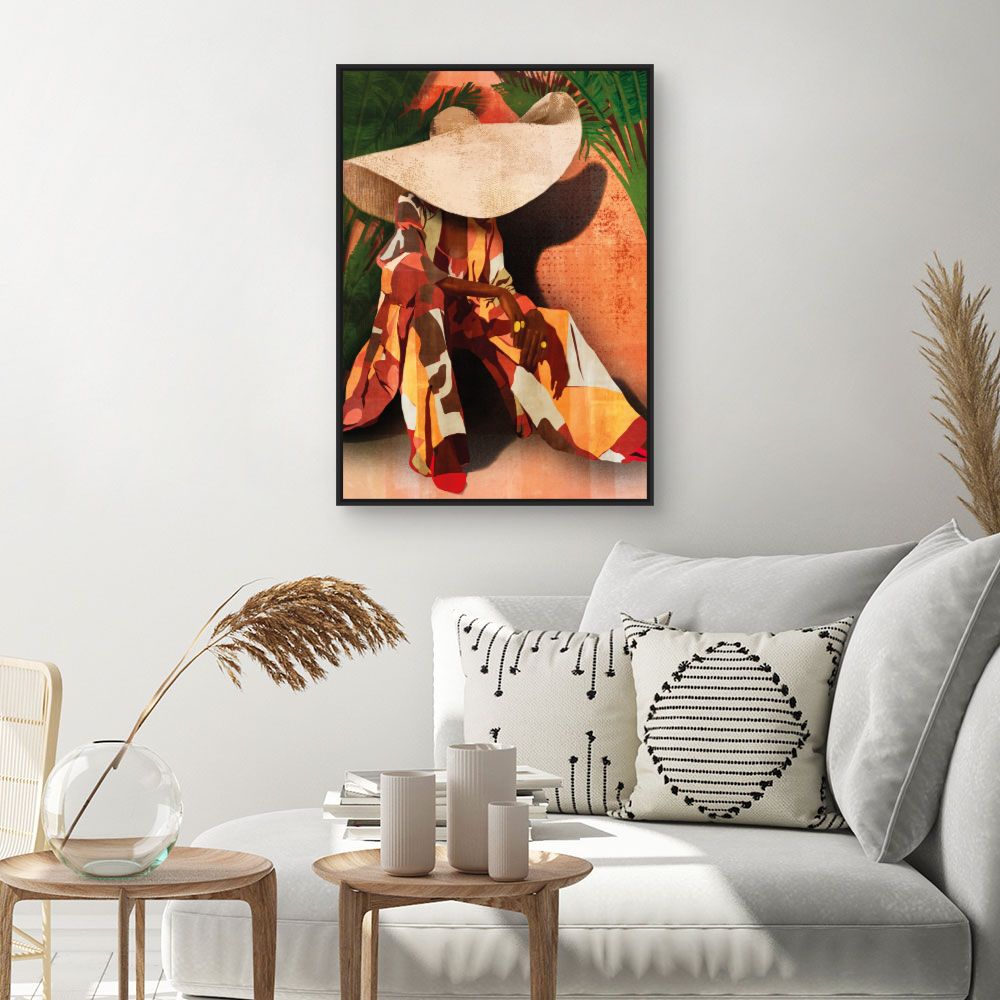 Tableau Élégance tropicale vibrante