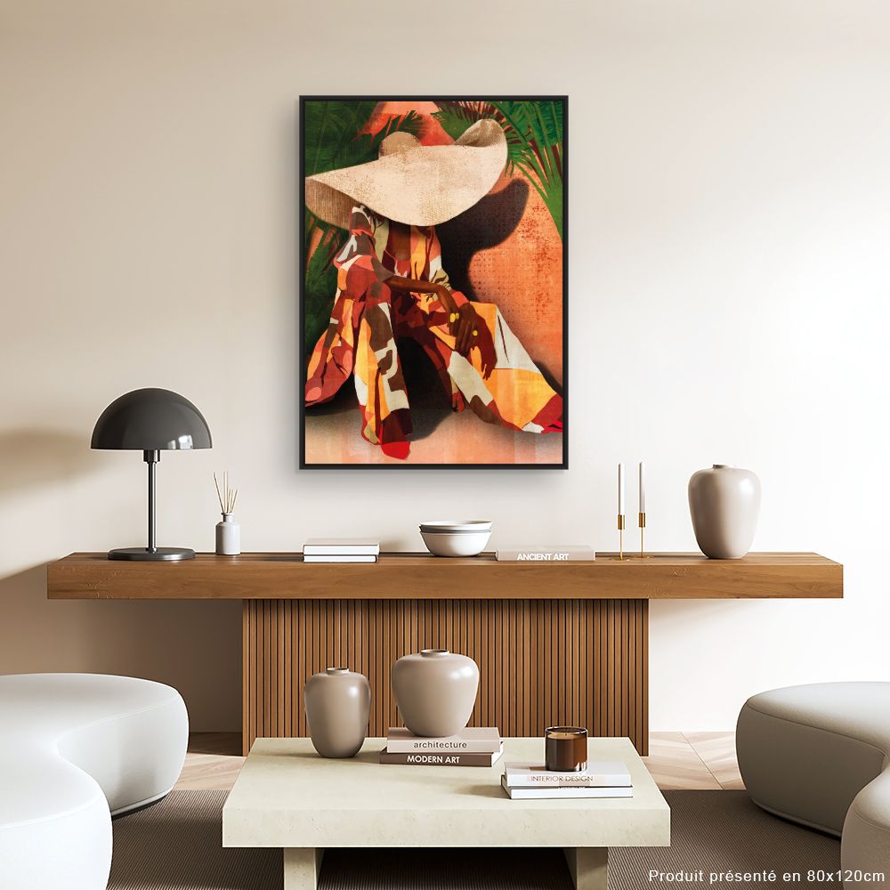 Tableau Élégance tropicale vibrante