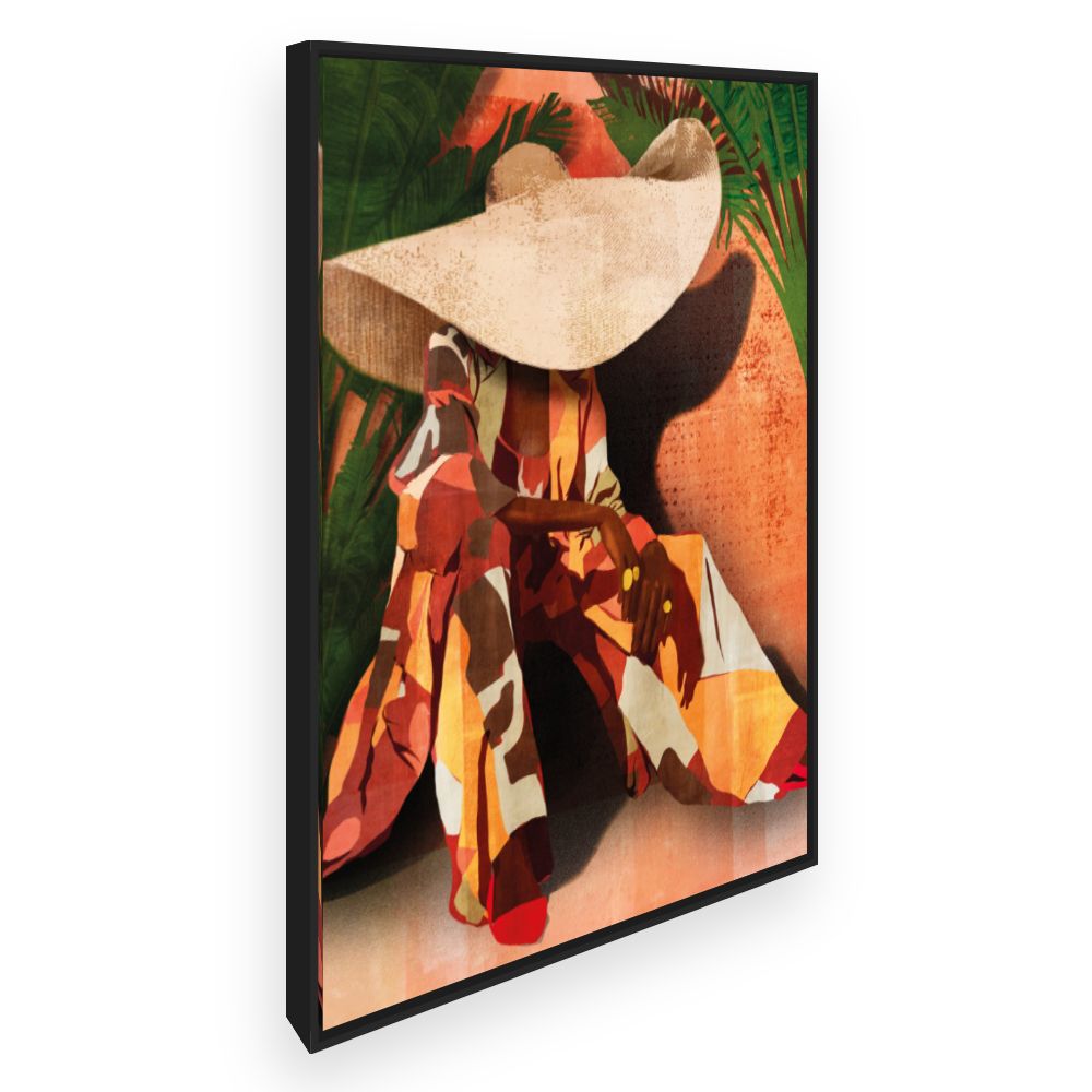 Toile Élégance tropicale vibrante