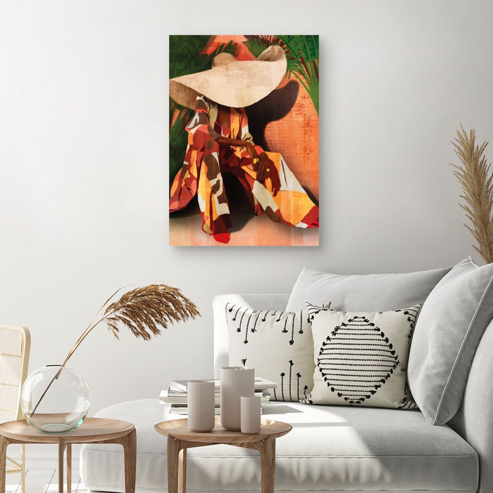 Tableau Élégance tropicale vibrante