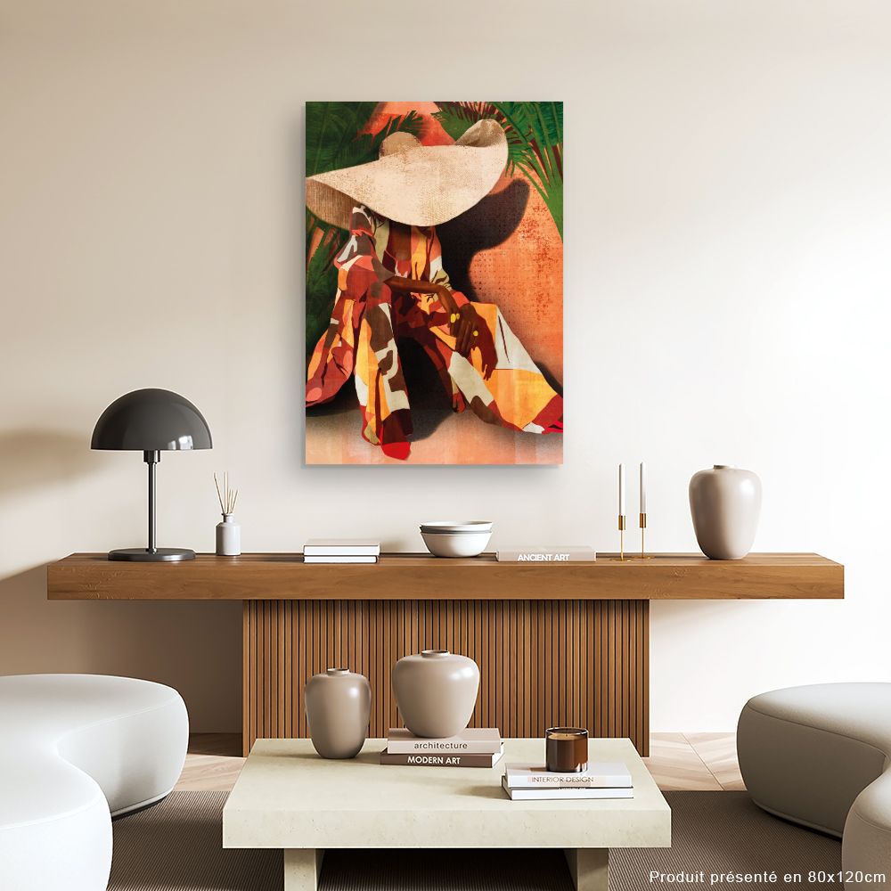 Tableau Élégance tropicale vibrante