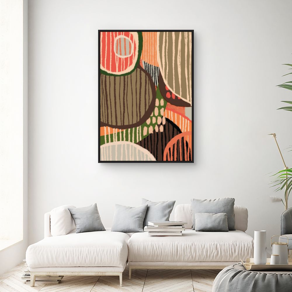 Tableau Formes organiques stylisées