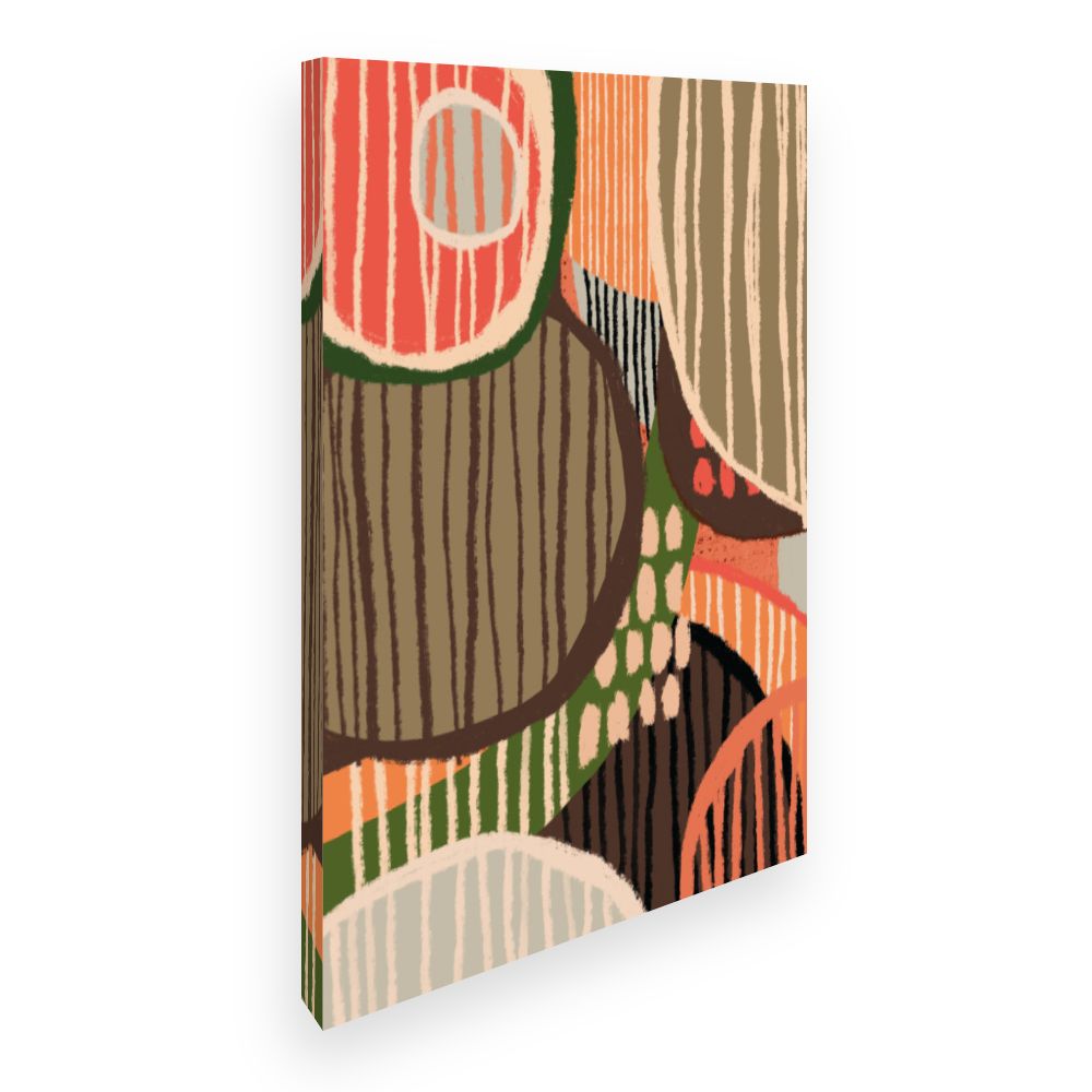 Toile Formes organiques stylisées