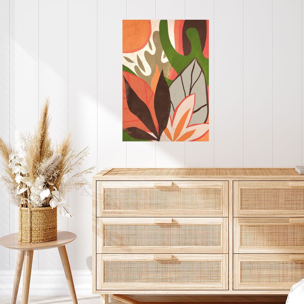 Affiche Feuilles vibrantes