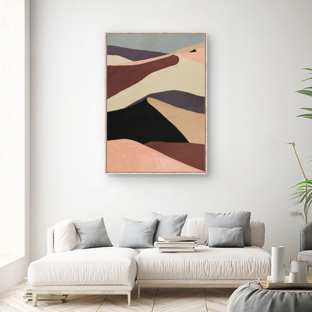 Tableau Ondulations abstraites