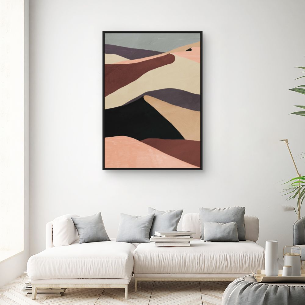 Tableau Ondulations abstraites