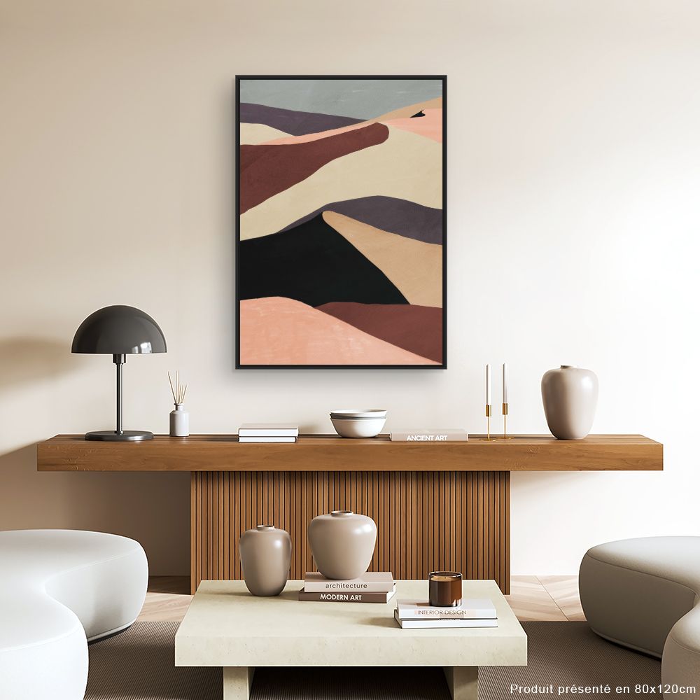 Tableau Ondulations abstraites