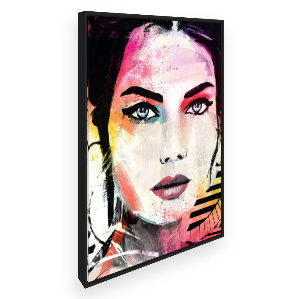 Toile Portrait éclatant