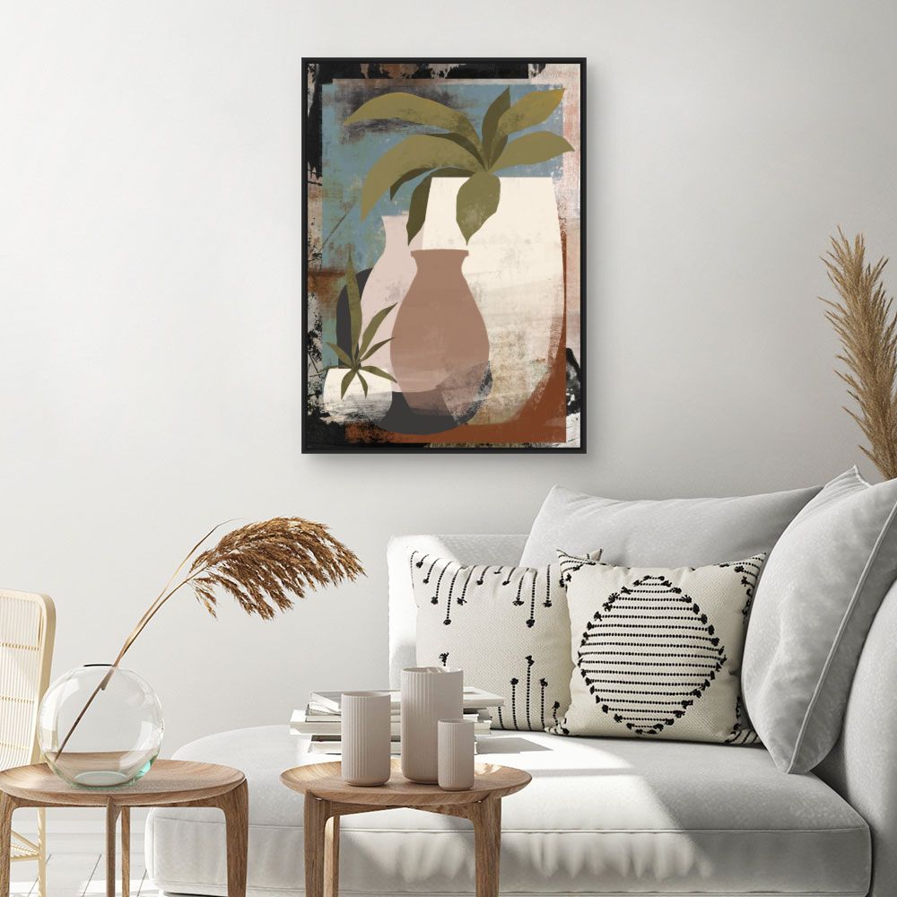 Tableau Vases feuillus