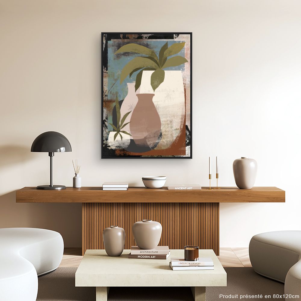 Tableau Vases feuillus