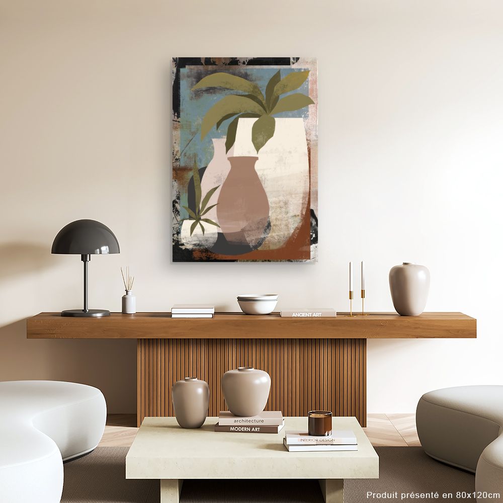 Tableau Vases feuillus