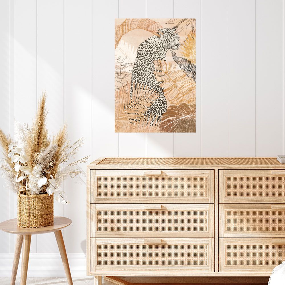Affiche Léopard exotique