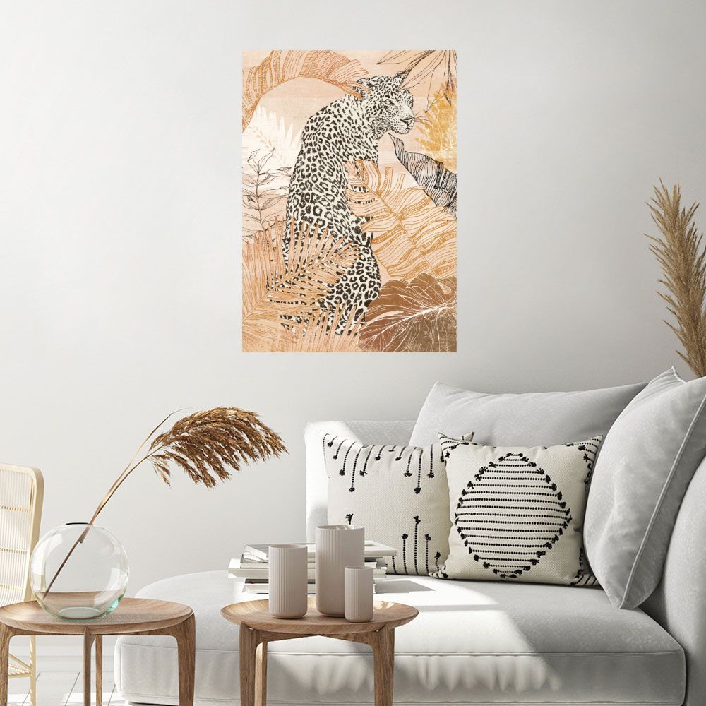 Affiche Léopard exotique