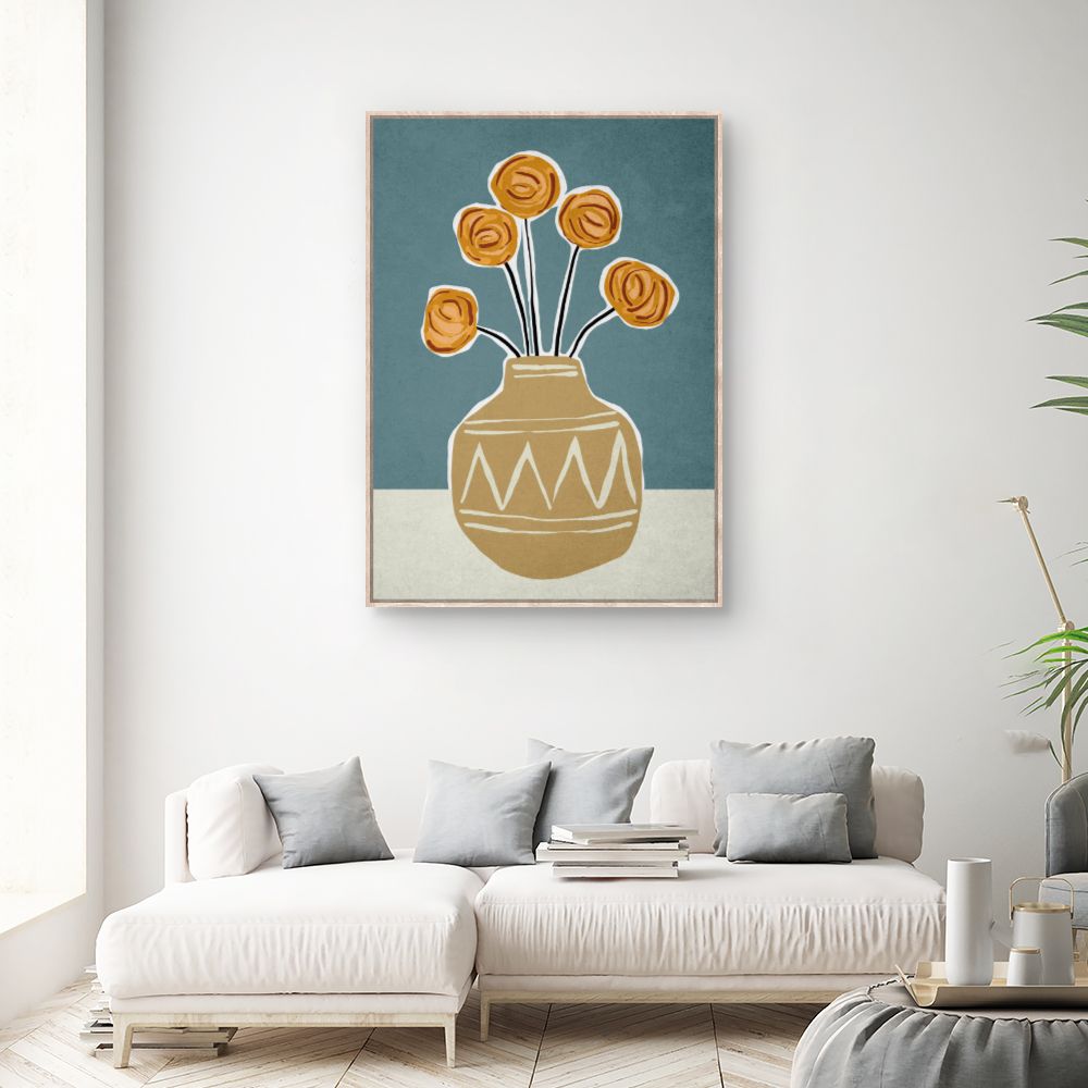Tableau Fleurs abstraites