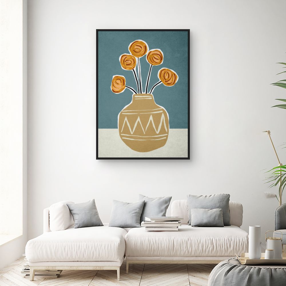 Tableau Fleurs abstraites