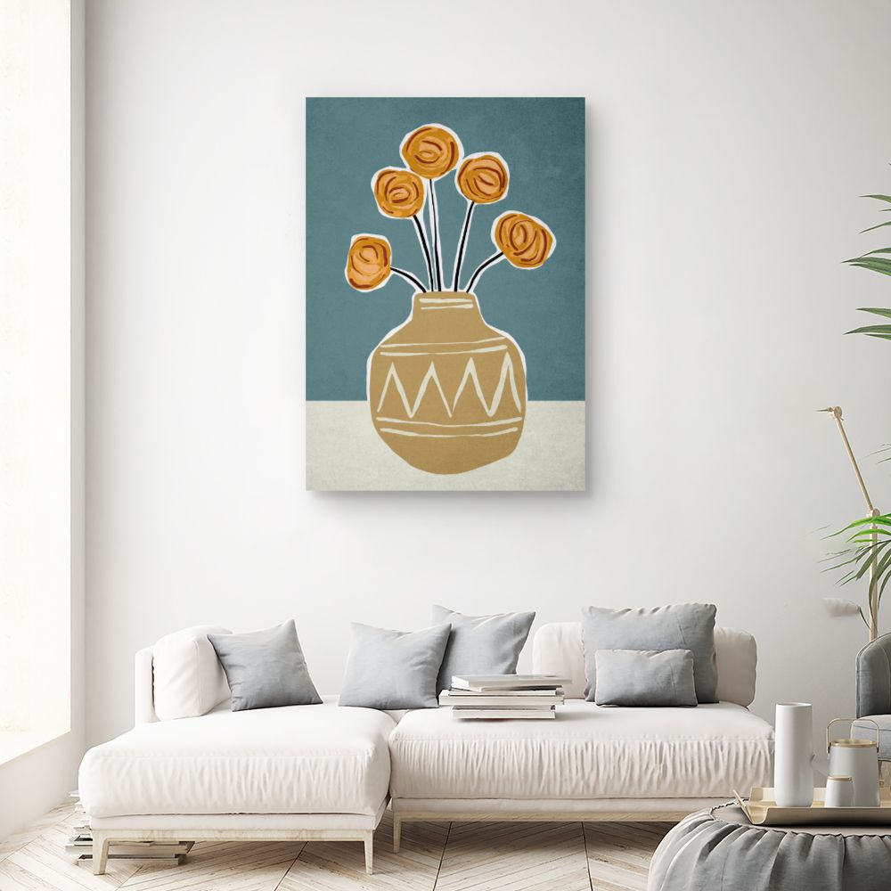 Tableau Fleurs abstraites