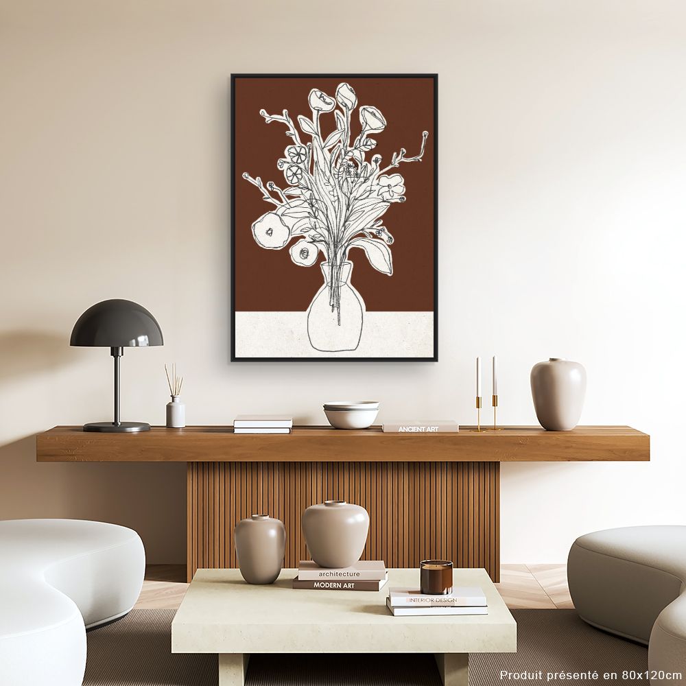 Toile Bouquet esquissé