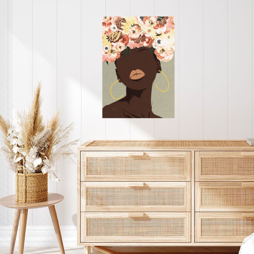 Affiche Féminité florale