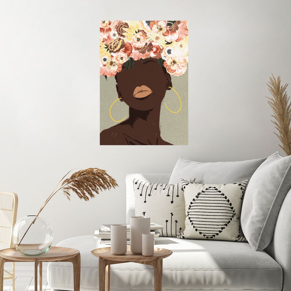 Affiche Féminité florale