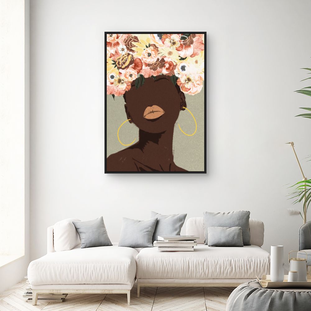 Tableau Fleurs abstraites