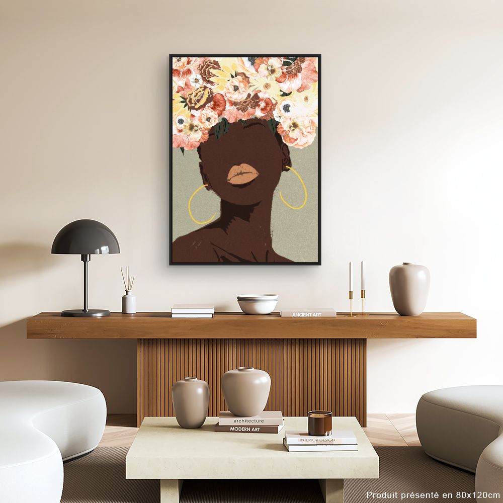 Tableau Fleurs abstraites