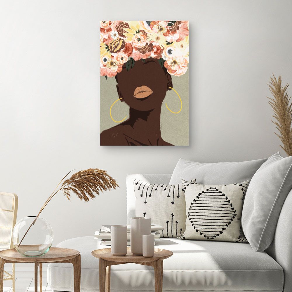 Tableau Fleurs abstraites