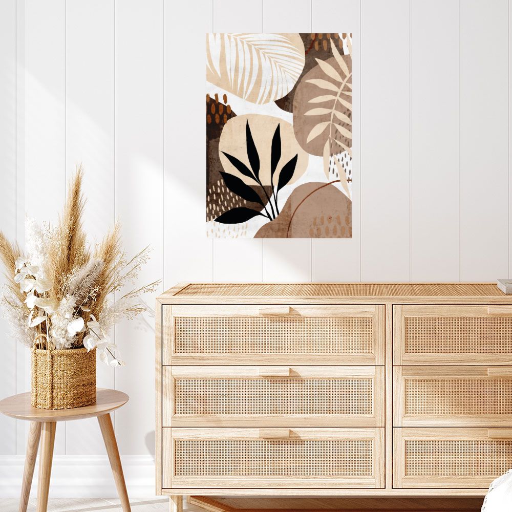 Affiche Feuilles abstraites captivantes