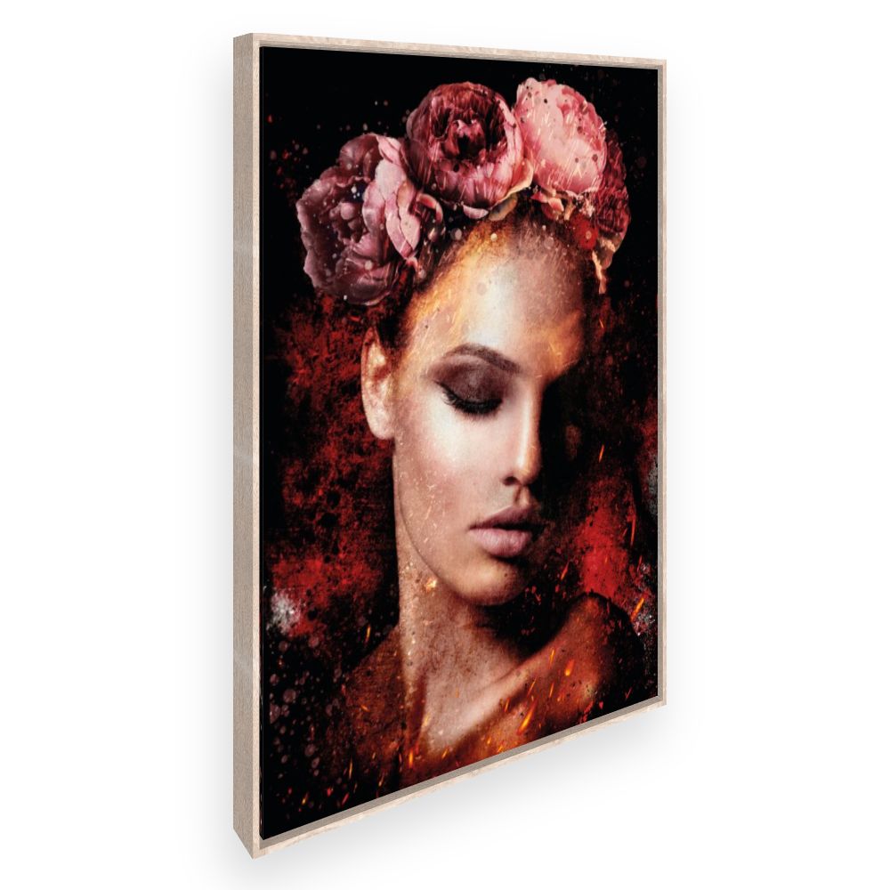 Toile Beauté florale intense