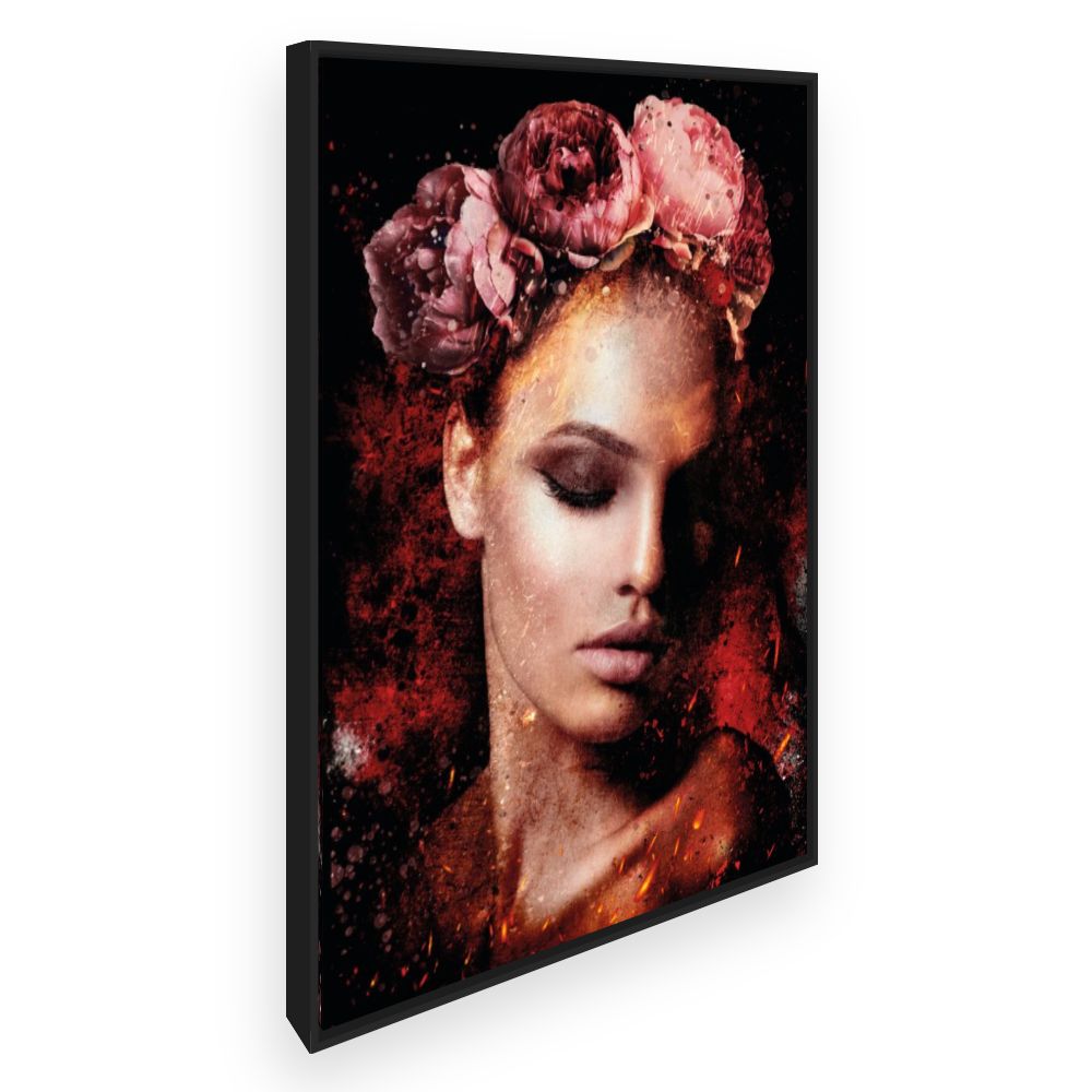 Toile Beauté florale intense