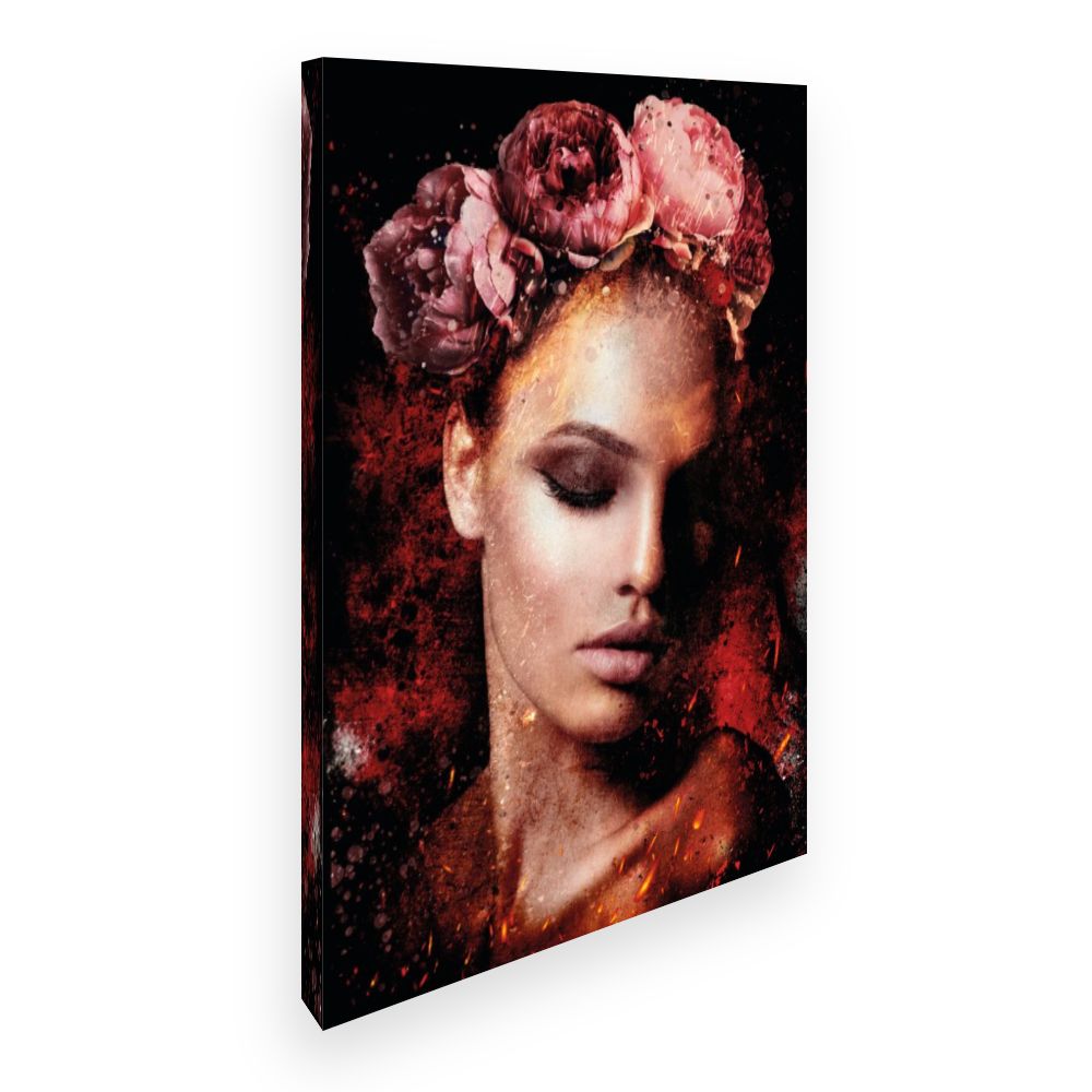 Toile Beauté florale intense