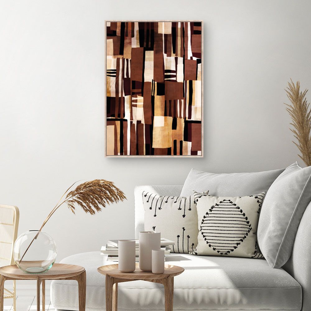 Tableau Motifs abstraits chaleureux