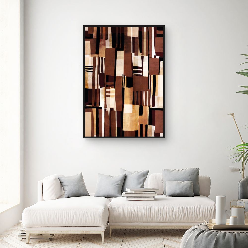 Tableau Motifs abstraits chaleureux