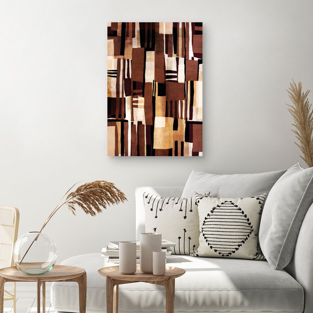 Tableau Motifs abstraits chaleureux