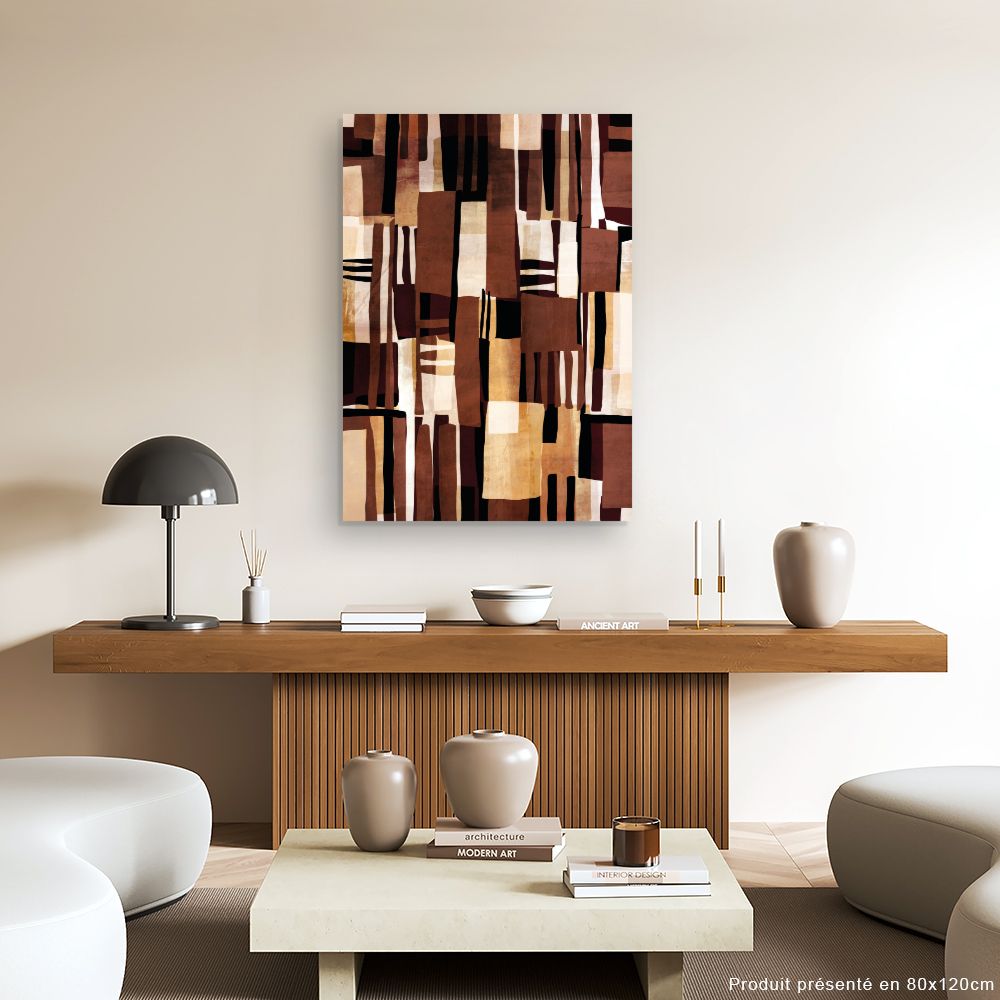 Tableau Motifs abstraits chaleureux