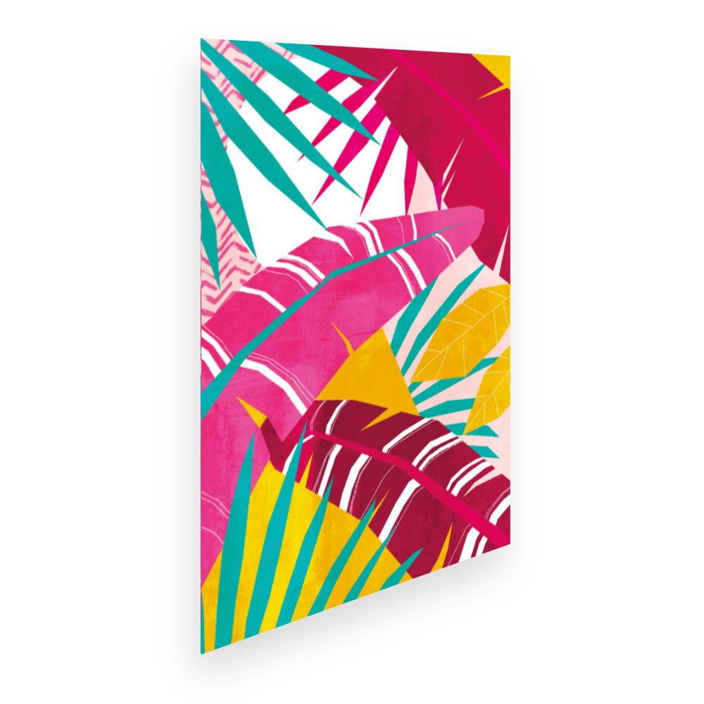 Affiche Feuilles tropicales vibrantes