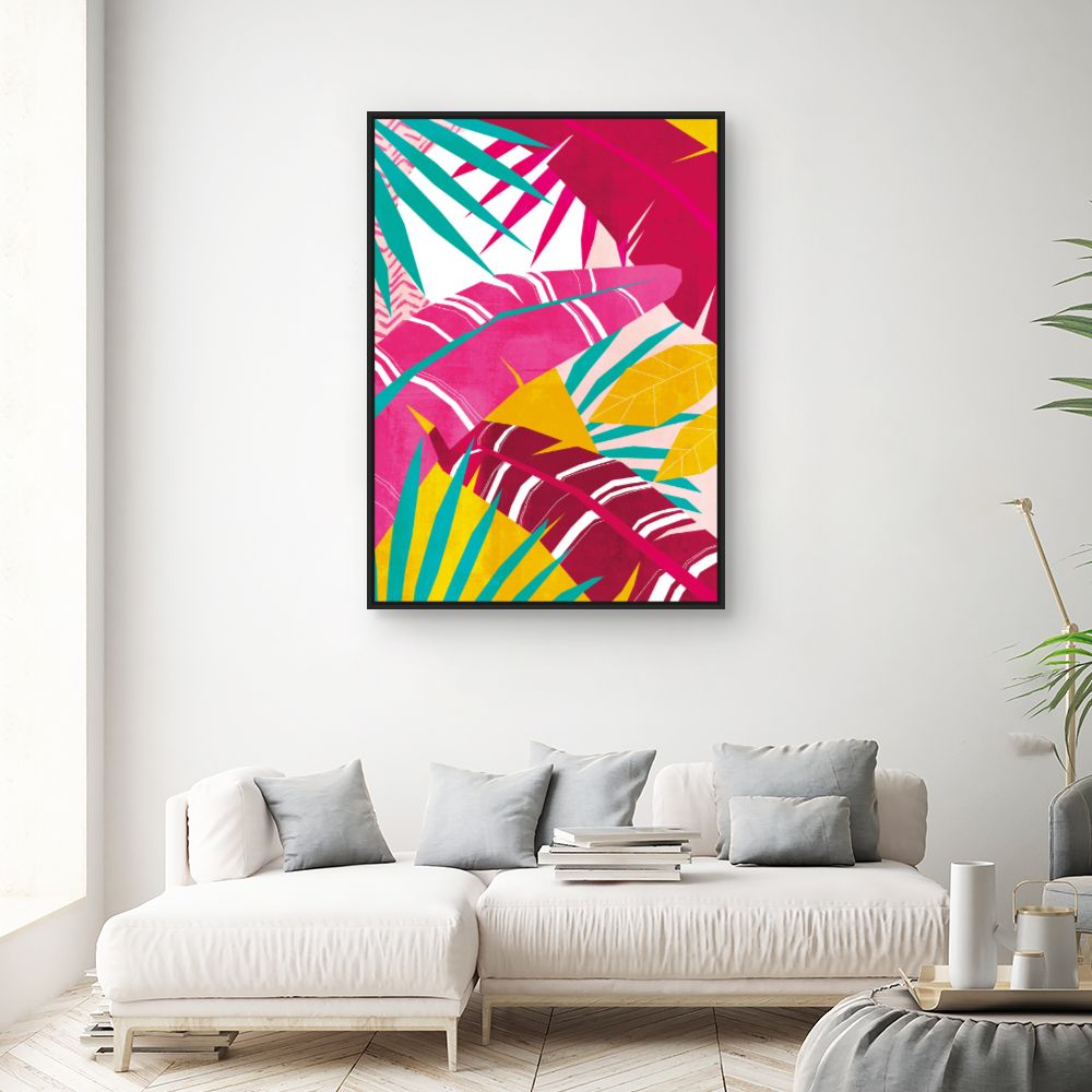 Tableau Feuillage tropical vibrant