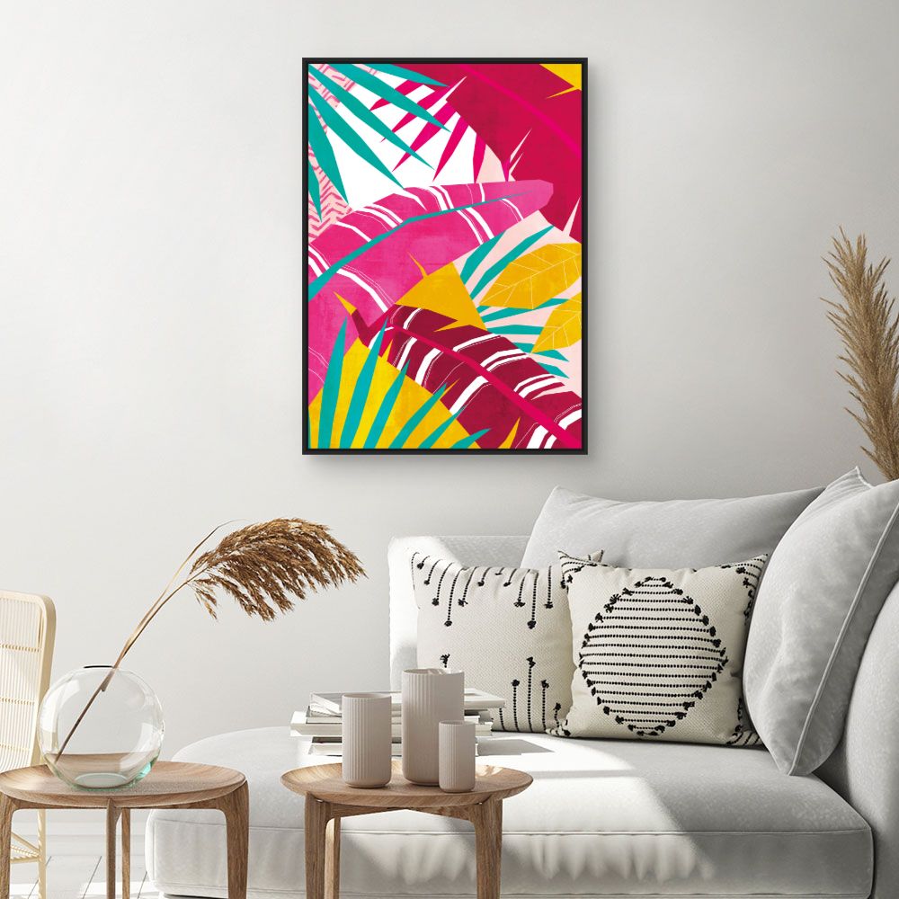 Tableau Feuillage tropical vibrant