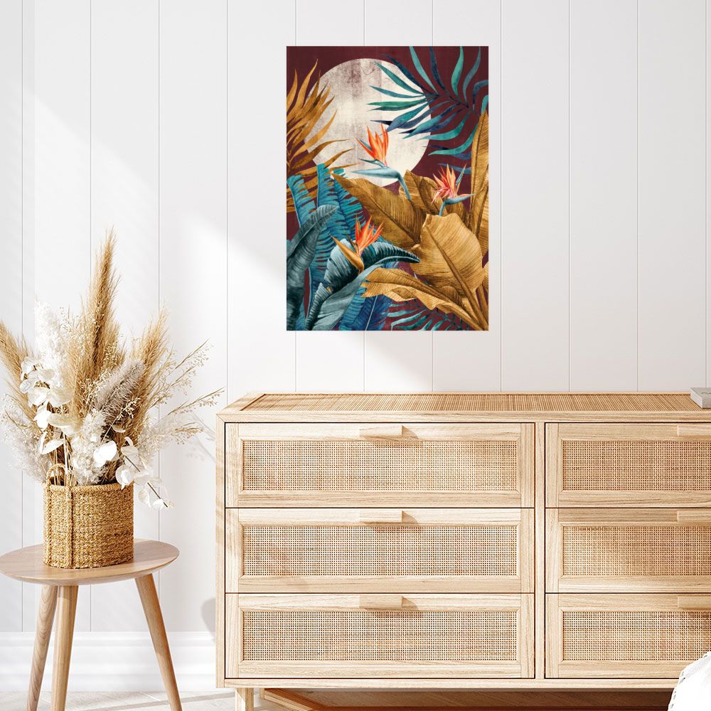 Affiche Forêt exotique luxuriante