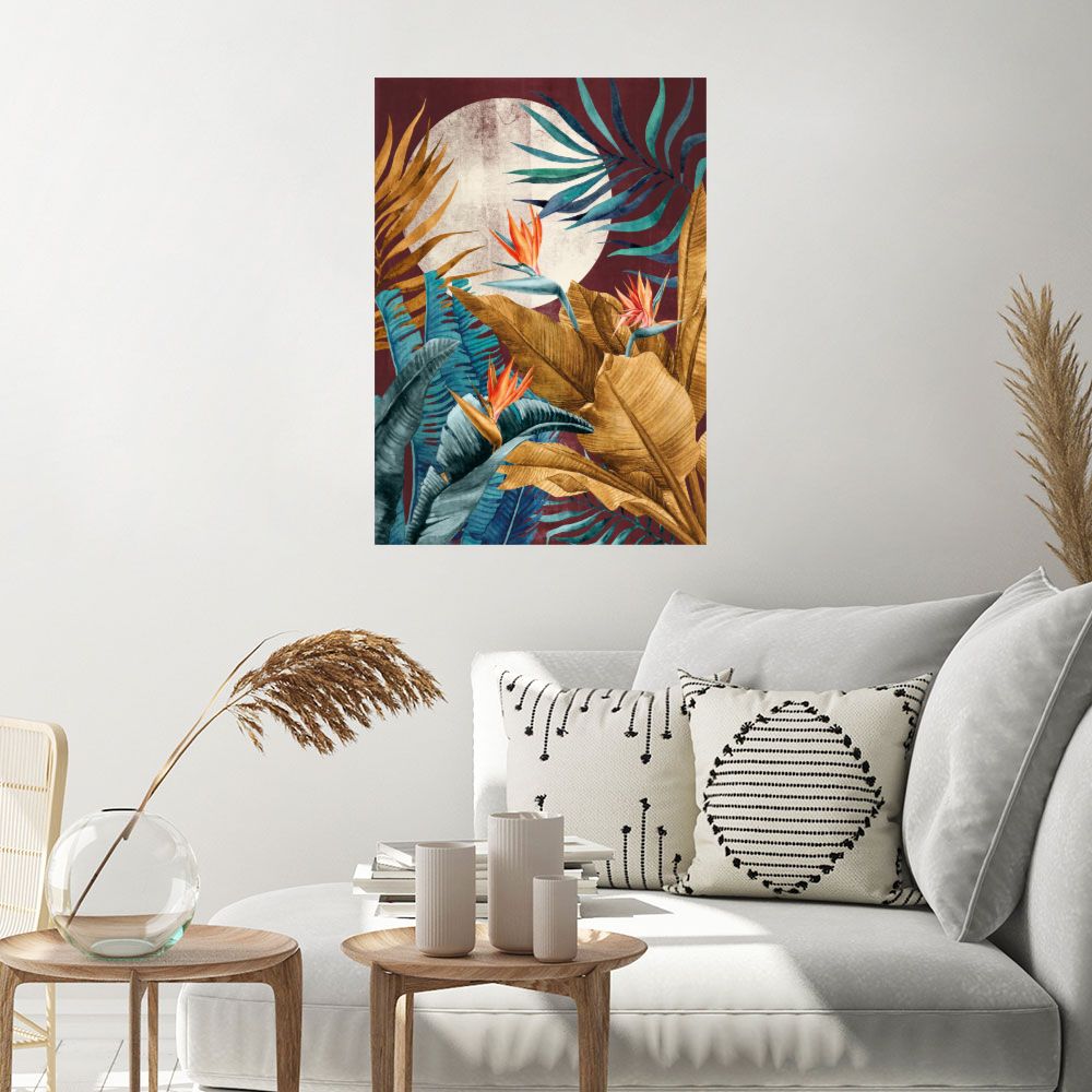 Affiche Forêt exotique luxuriante