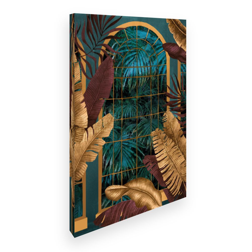Toile Fenêtre exotique
