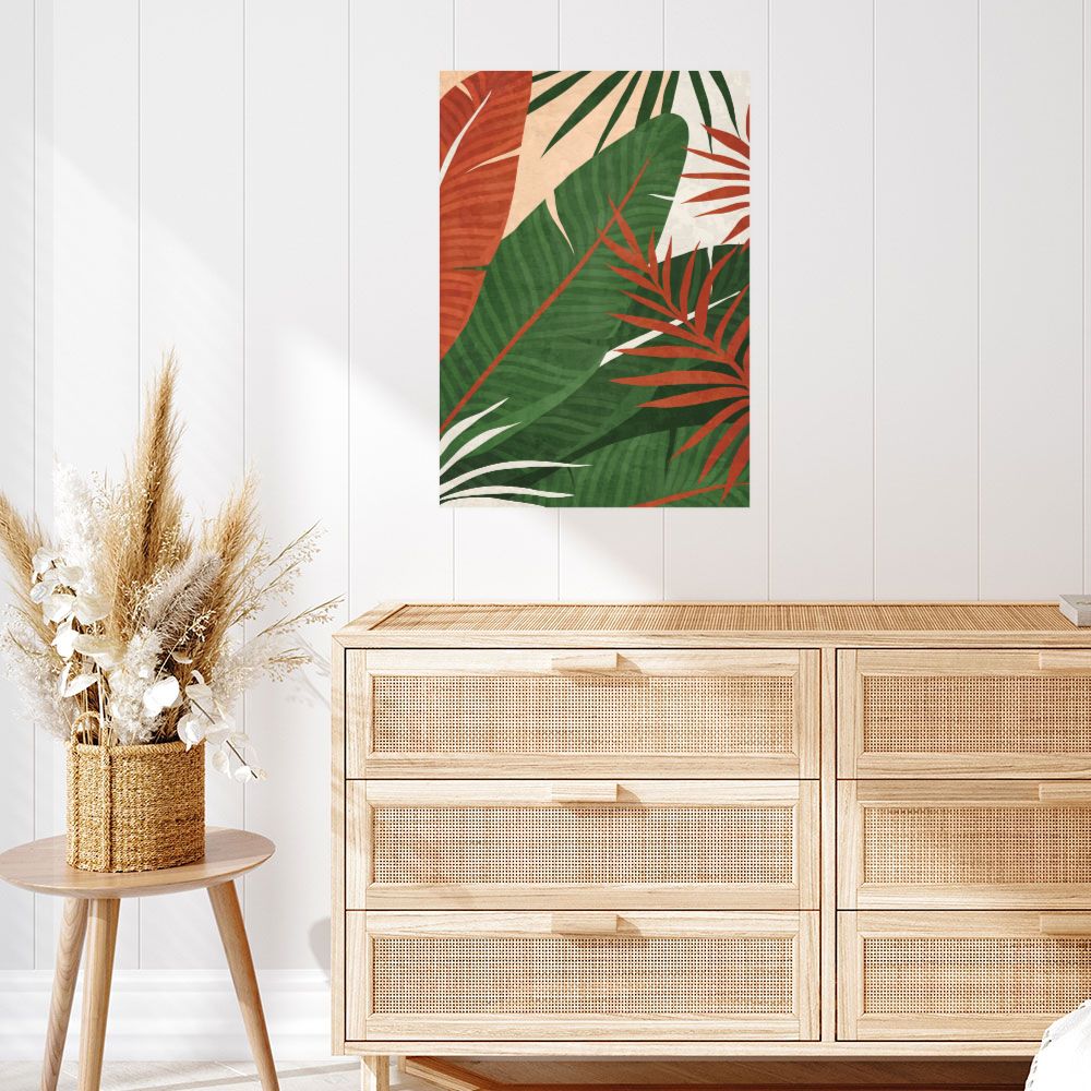 Affiche Feuillage tropical vibrant