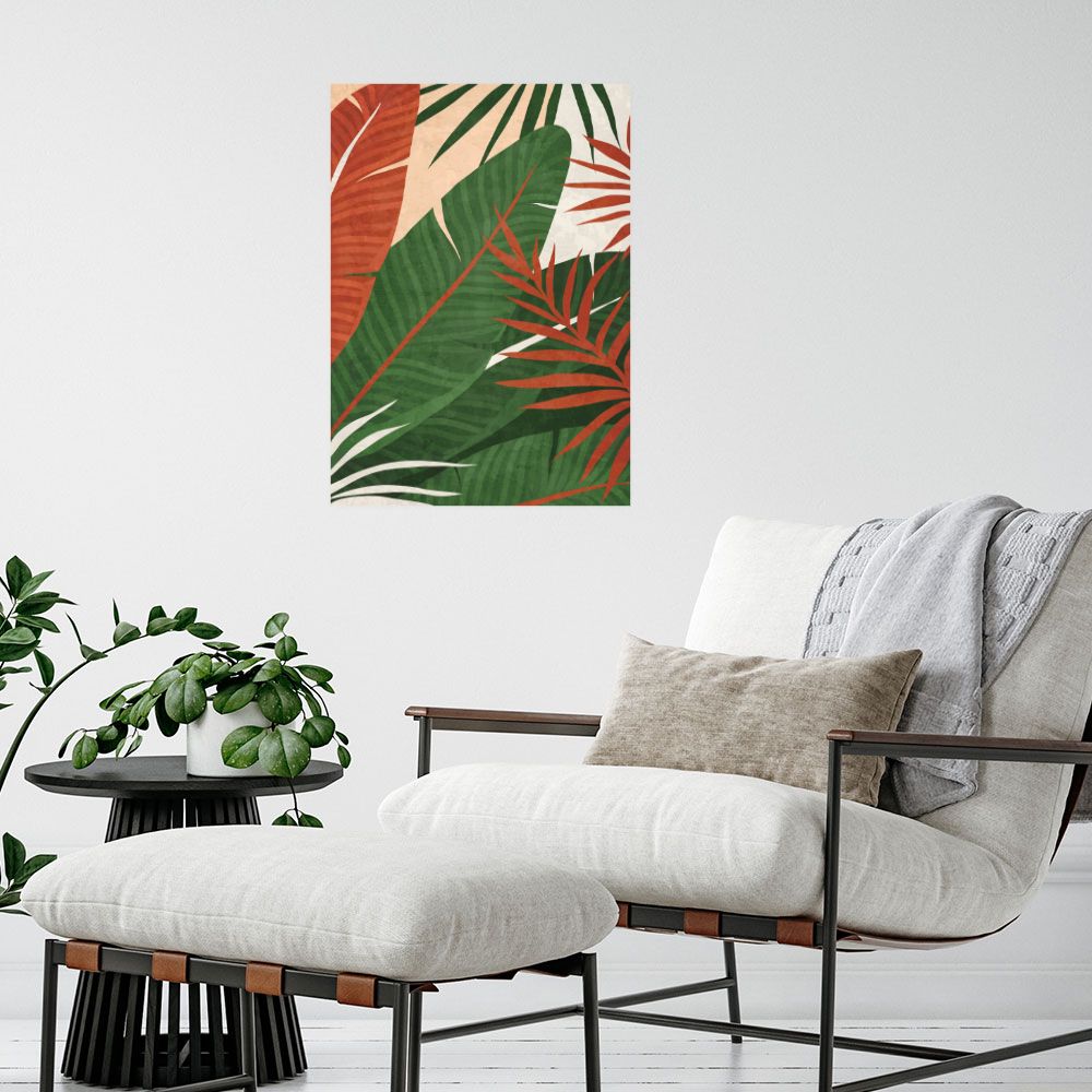 Affiche Feuillage tropical vibrant