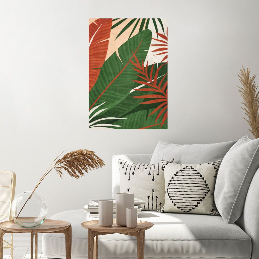 Affiche Feuillage tropical vibrant
