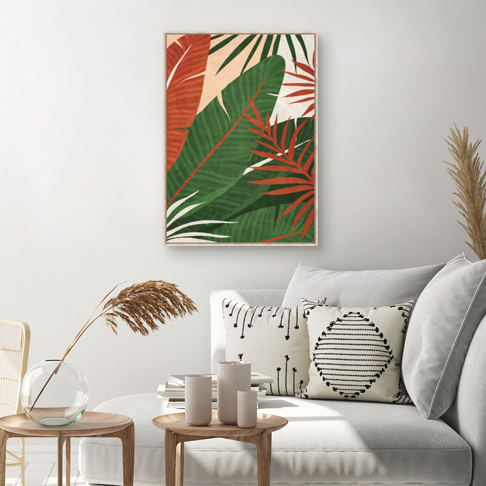 Tableau Feuilles exotiques