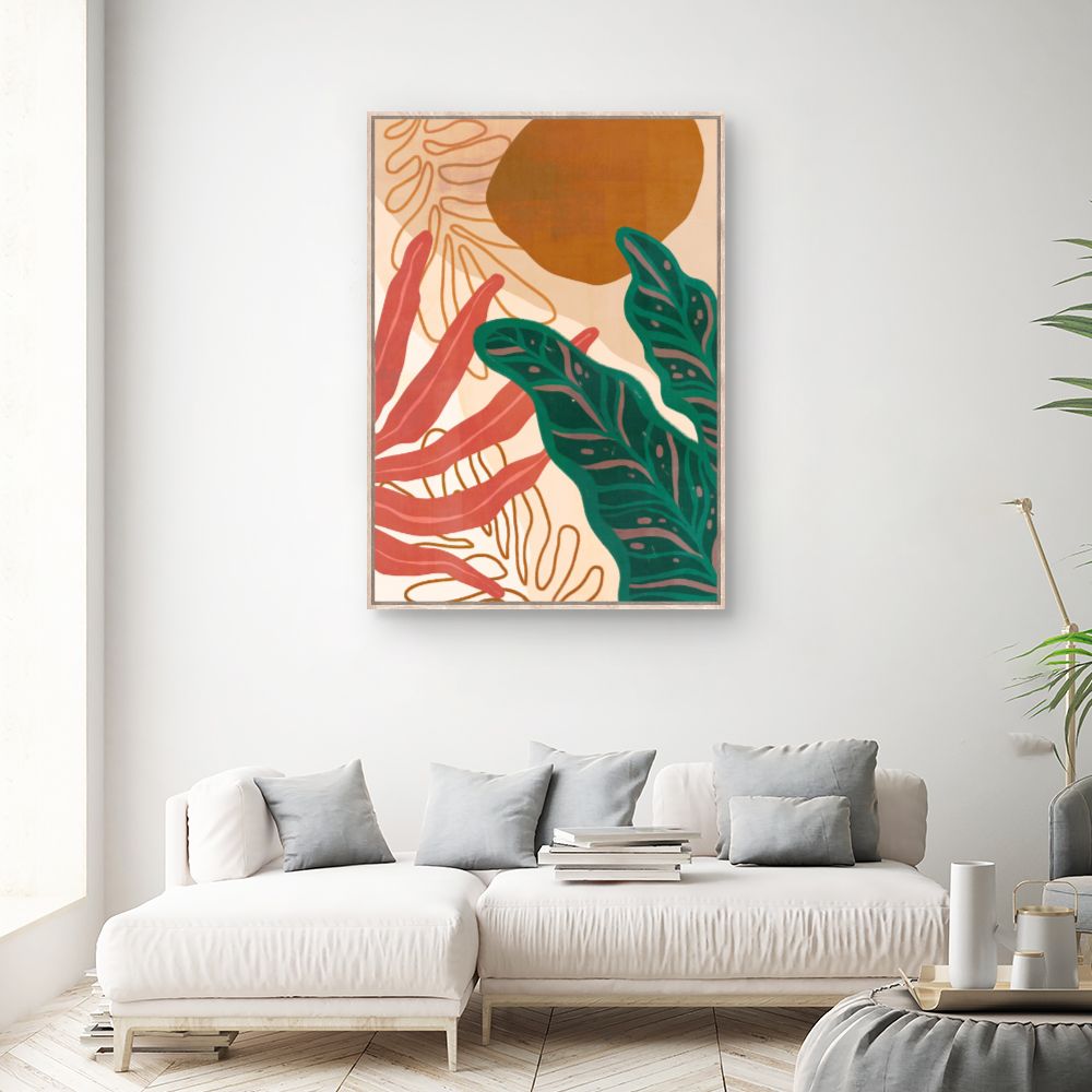 Tableau Feuillage tropical vibrant