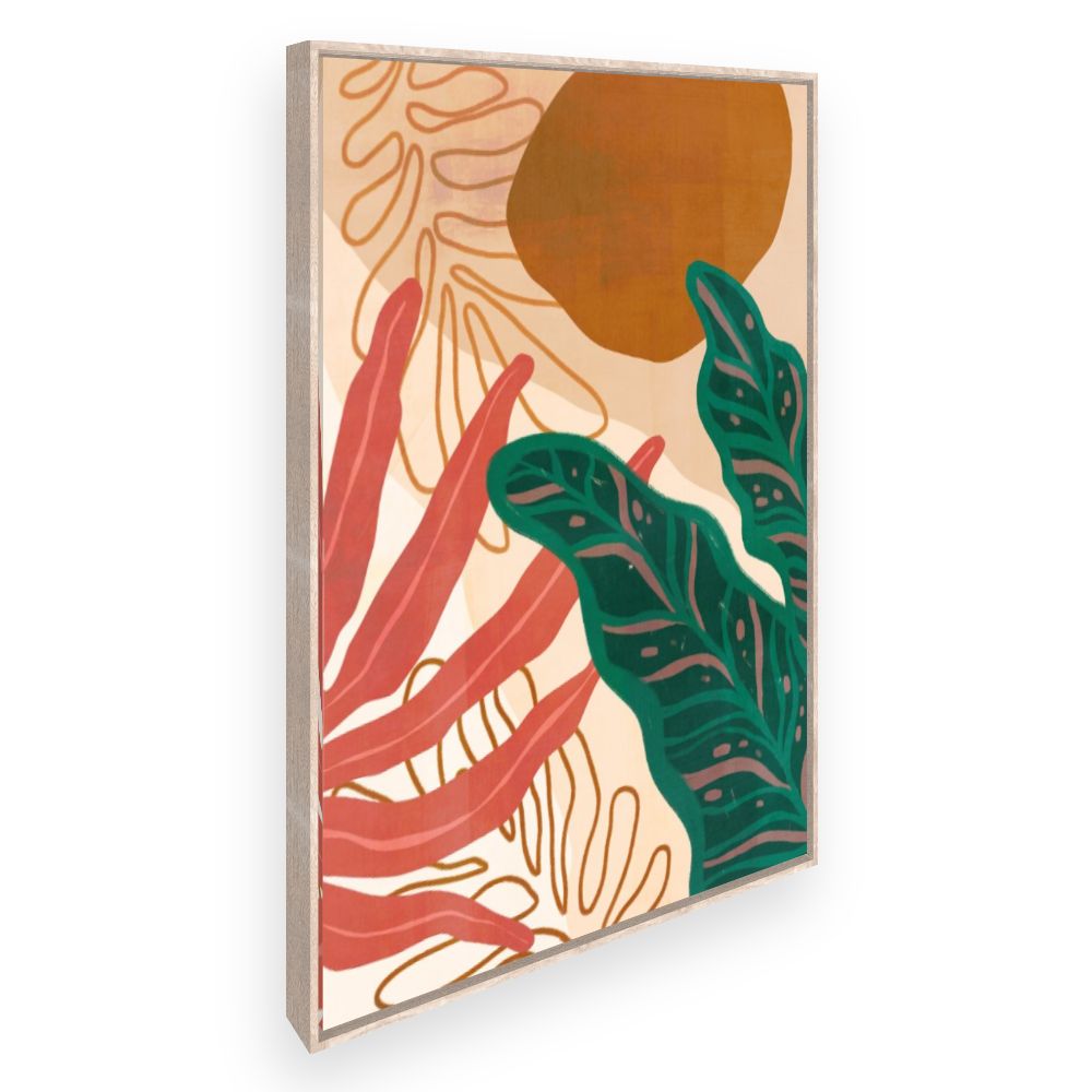 Toile Feuillage tropical vibrant