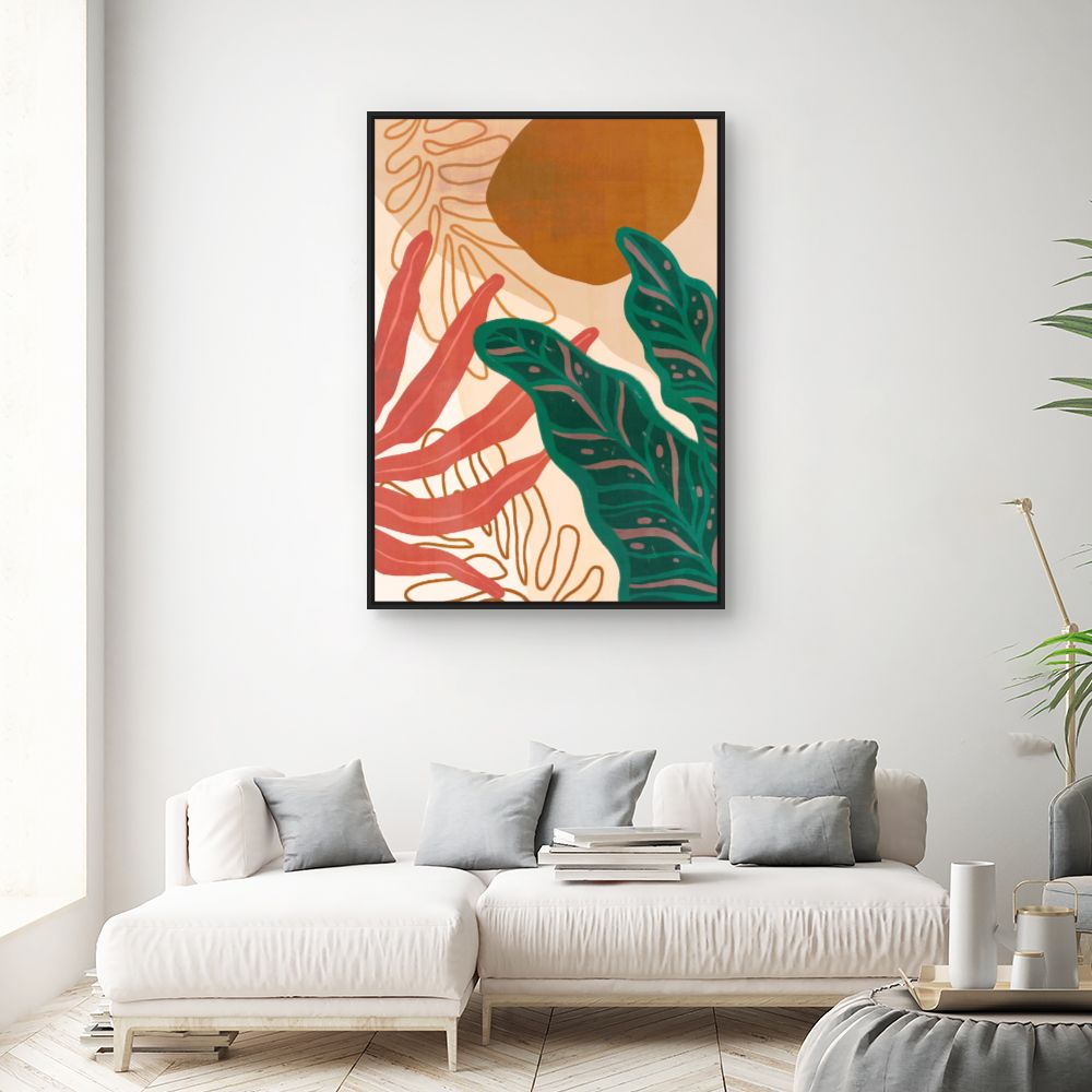 Tableau Feuillage tropical vibrant