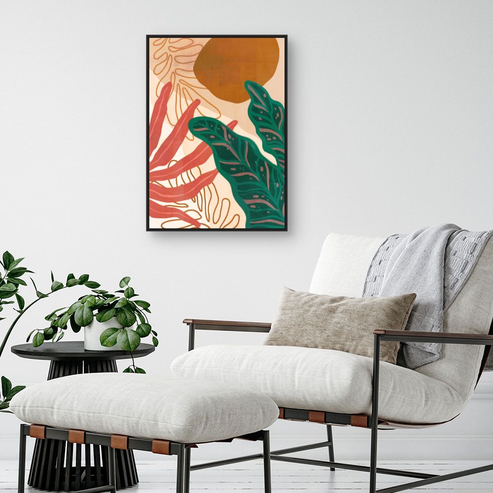 Tableau Feuillage tropical vibrant