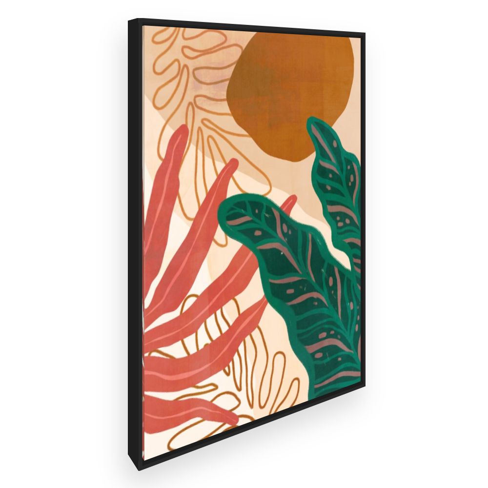 Toile Feuillage tropical vibrant