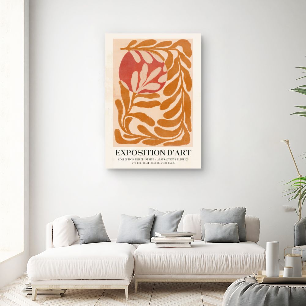 Tableau Abstraction florale élégante